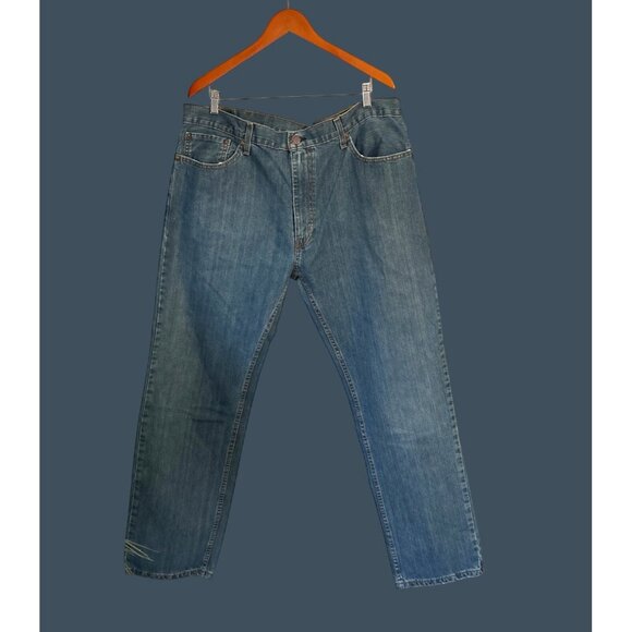 Levis 550 Relaxed Fit Mens Jeans W40 L32 Blue Denim - Picture 1 of 6